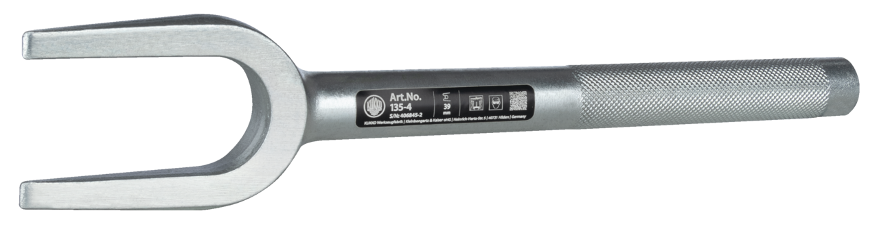 kukko 135-4 separating fork for loosening ball pivot joints that are wedged in the cone seat, for loosening steering levers, for dis