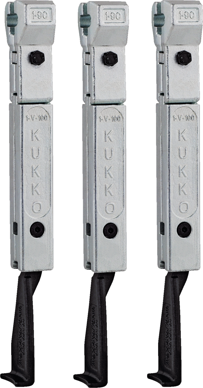 kukko 1-191-s narrow puller jaws (set, total length 227 mm) for 3-jaw universal pullers