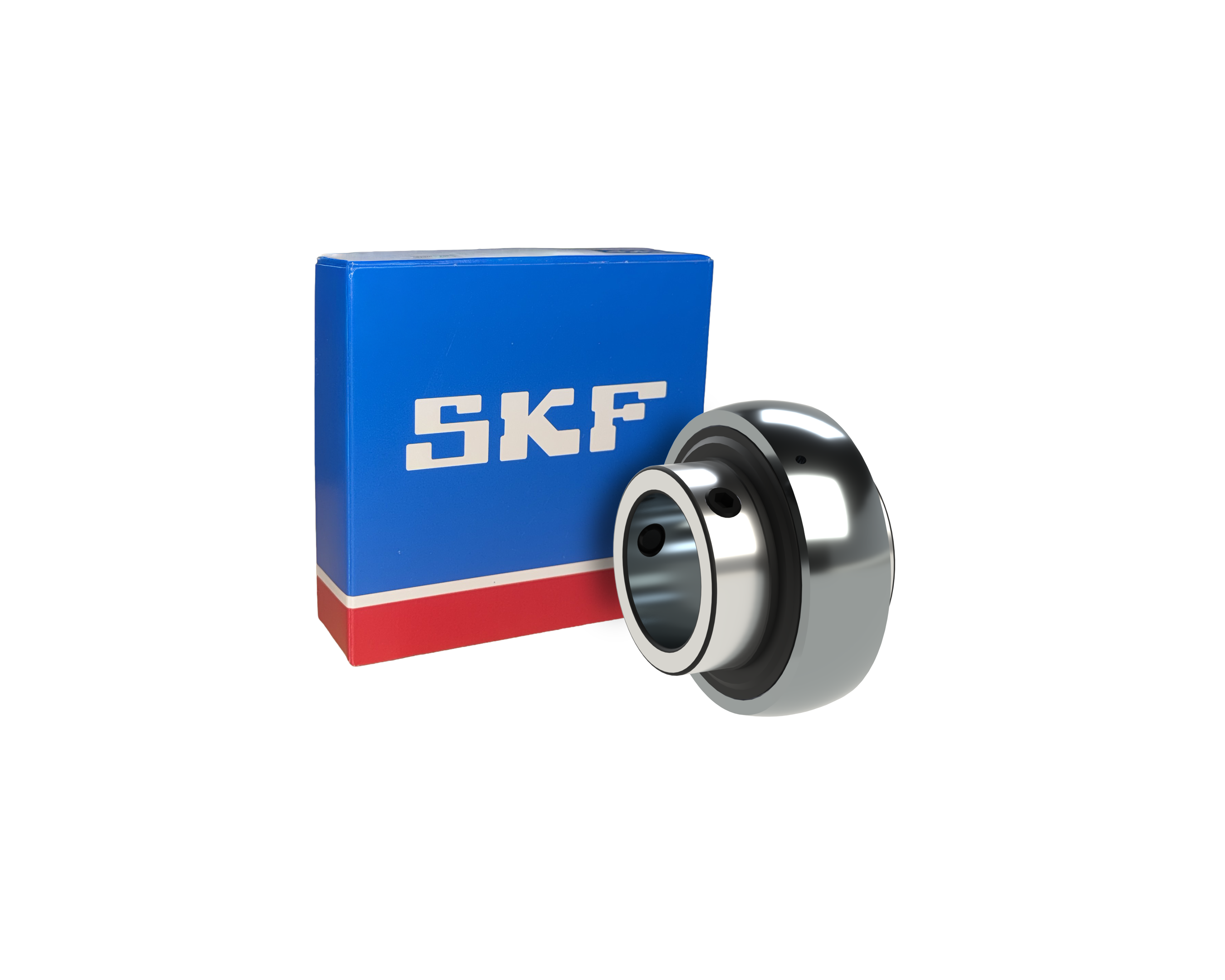 SKF YAR206-103 -2LPW/SS Radial Insert Ball Bearing - 30.162 mm ID, 62 mm OD, 38.1 mm Width, Cylindrical Bore