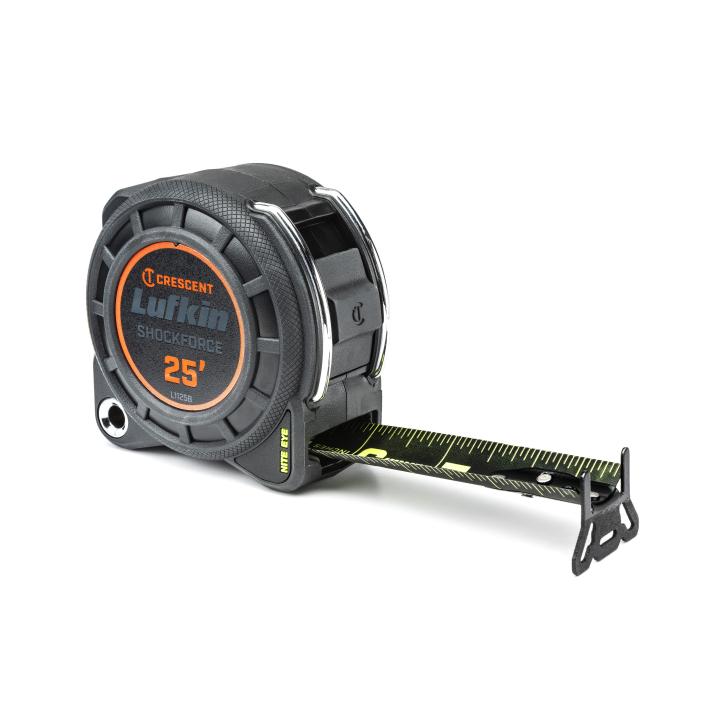 Crescent / Lufkin L1125B-02 - 1-3/16" x 25' Shockforce Nite Eye™ G1 Dual Sided Tape Measure