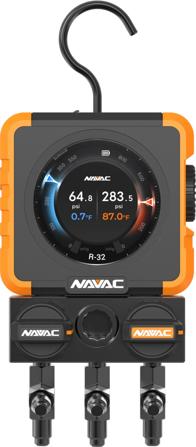 NAVAC N1DX - Flex 1 Manifold Gauge w/HD Color Graphic Interface