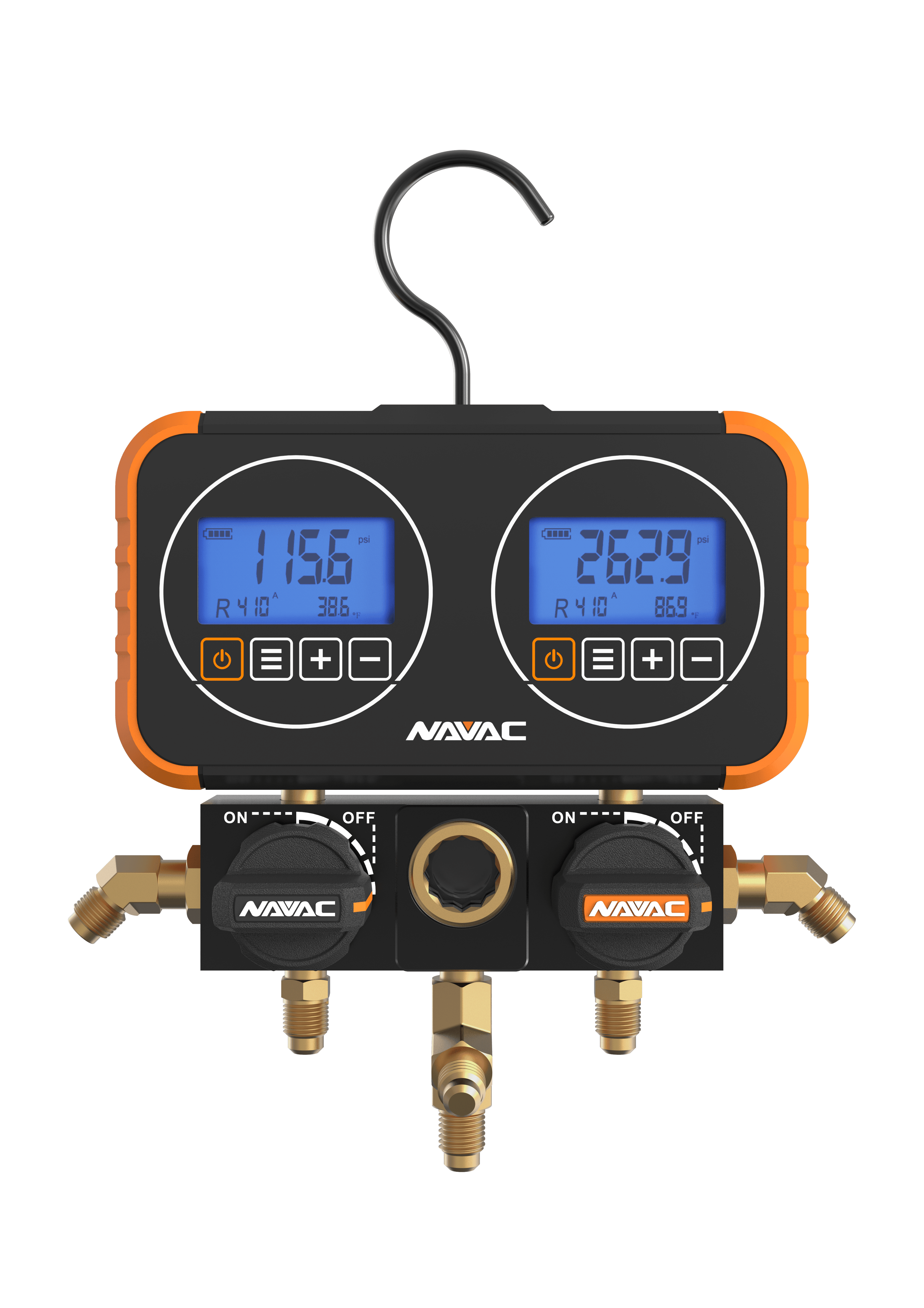 NAVAC N2D72 - Flex72 Manifold Gauge w/ Digital Display