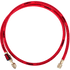 NAVAC NH5CR - Individual Refrigerant Hose, 1/4” Charging Hoses, 5 Ft Long with ball valve, Red