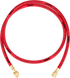 NAVAC NH5R - Individual Refrigerant Hose, 1/4” Charging Hoses, 5 Ft Long, Red