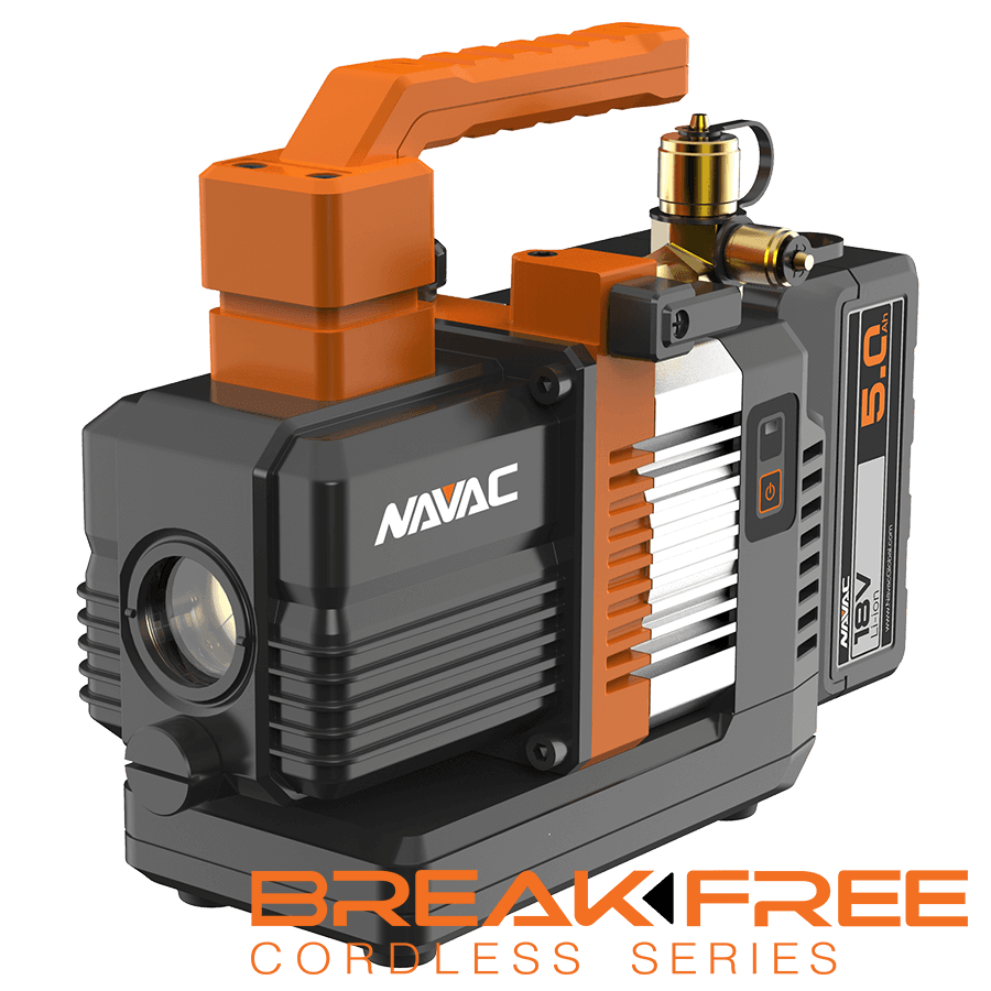 NAVAC NP2DLM - BreakFree Cordless Vacuum Pump, Brushless DC Motor, 2 CFM, 23 Microns