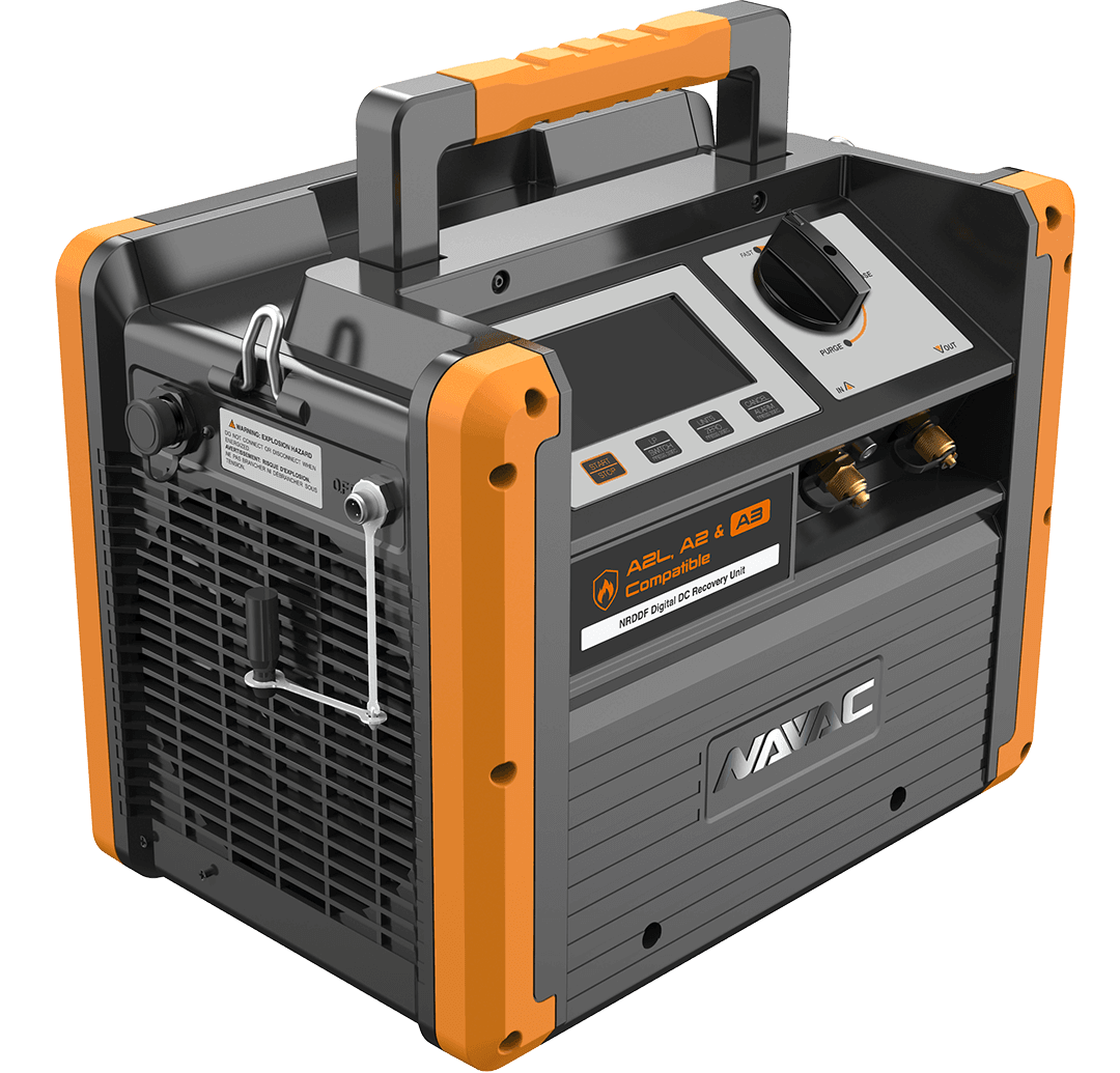 NAVAC NRDDF - Recovery Unit for Flammable Refrigerants, twin cylinder, Brushless Motor