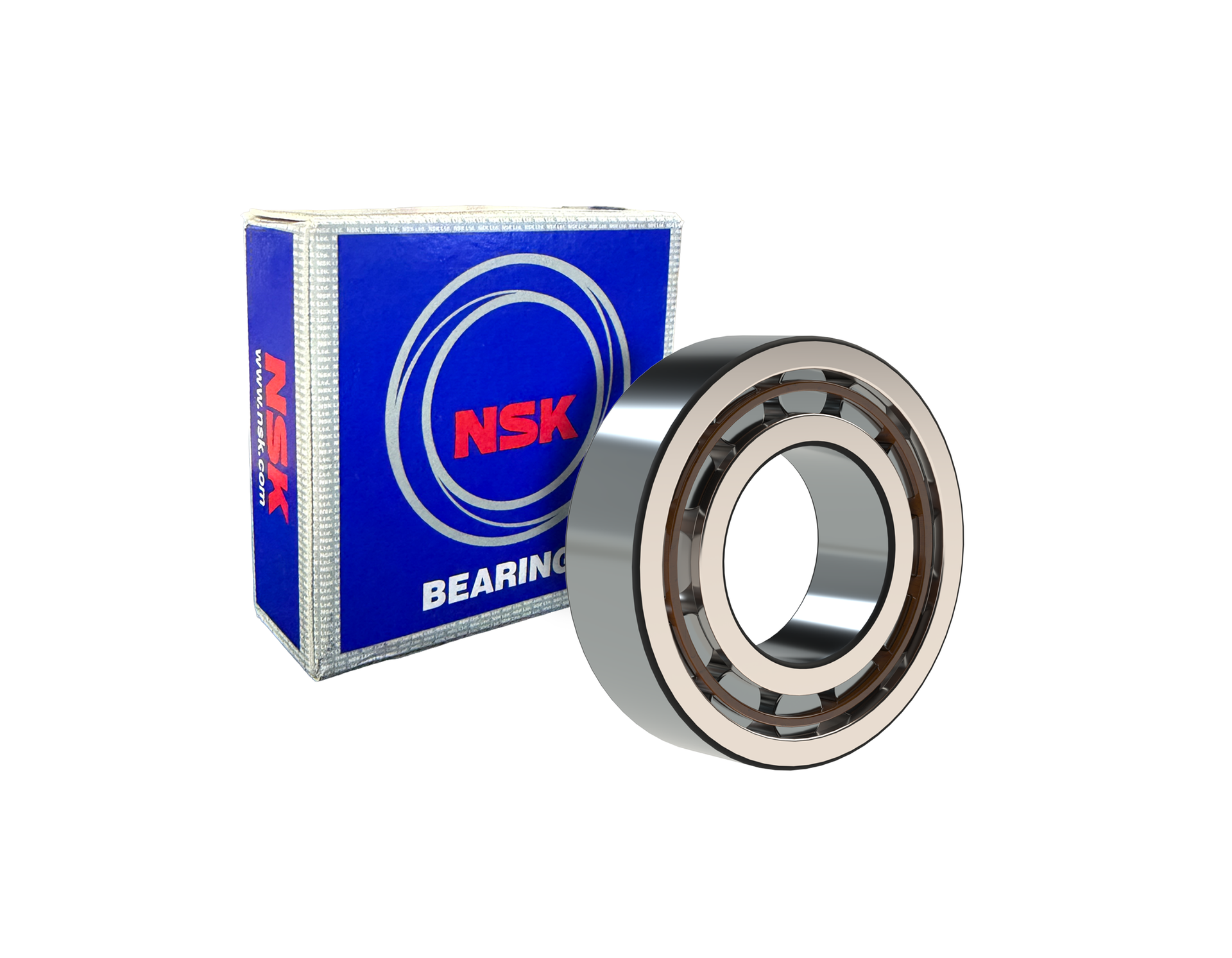 NSK NUP2315 ET Cylindrical Roller Bearing - 75 mm ID, 160 mm OD, 55 mm Width, Cylindrical Bore, Normal