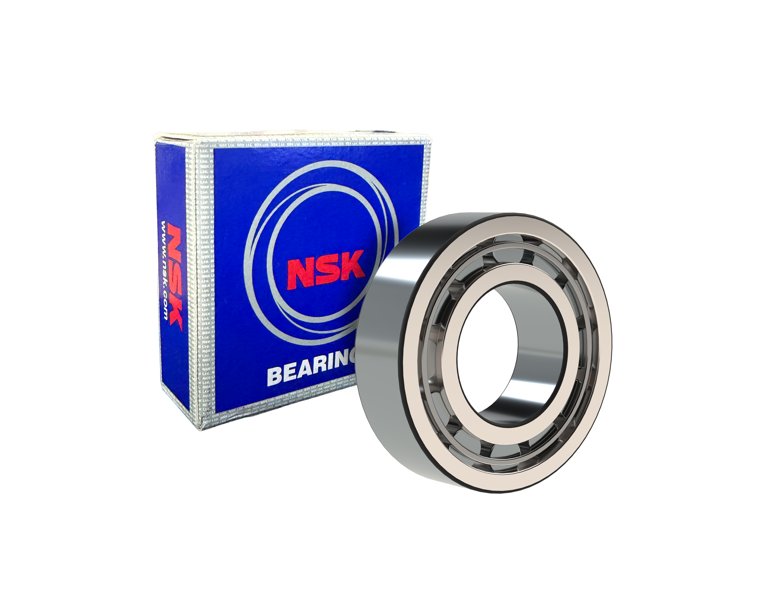 NSK NU2317  WC3 Cylindrical Roller Bearing - 85 mm ID, 180 mm OD, 60 mm Width, Cylindrical Bore, C3