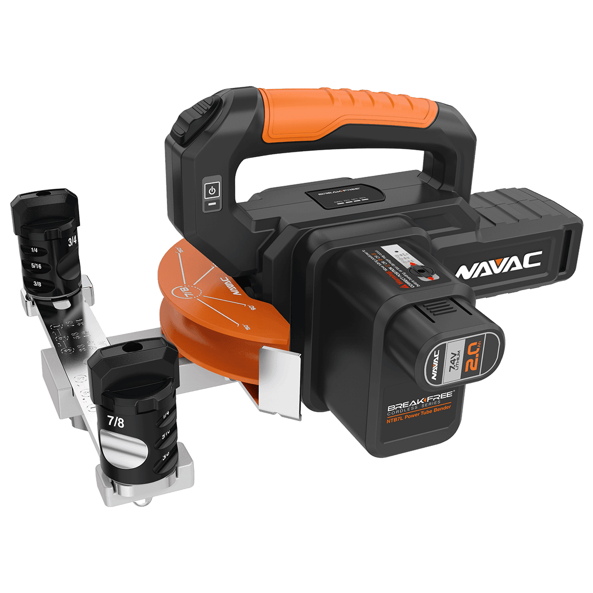 NAVAC NTB7L BreakFree Power Tube Bender for 1/4” to 7/8” OD Copper Tubing - Professional HVAC Tool