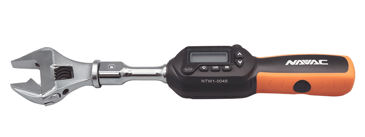 NAVAC NTW1 - Digital Torque Wrench, Digital Readout, Adjustable Jaw