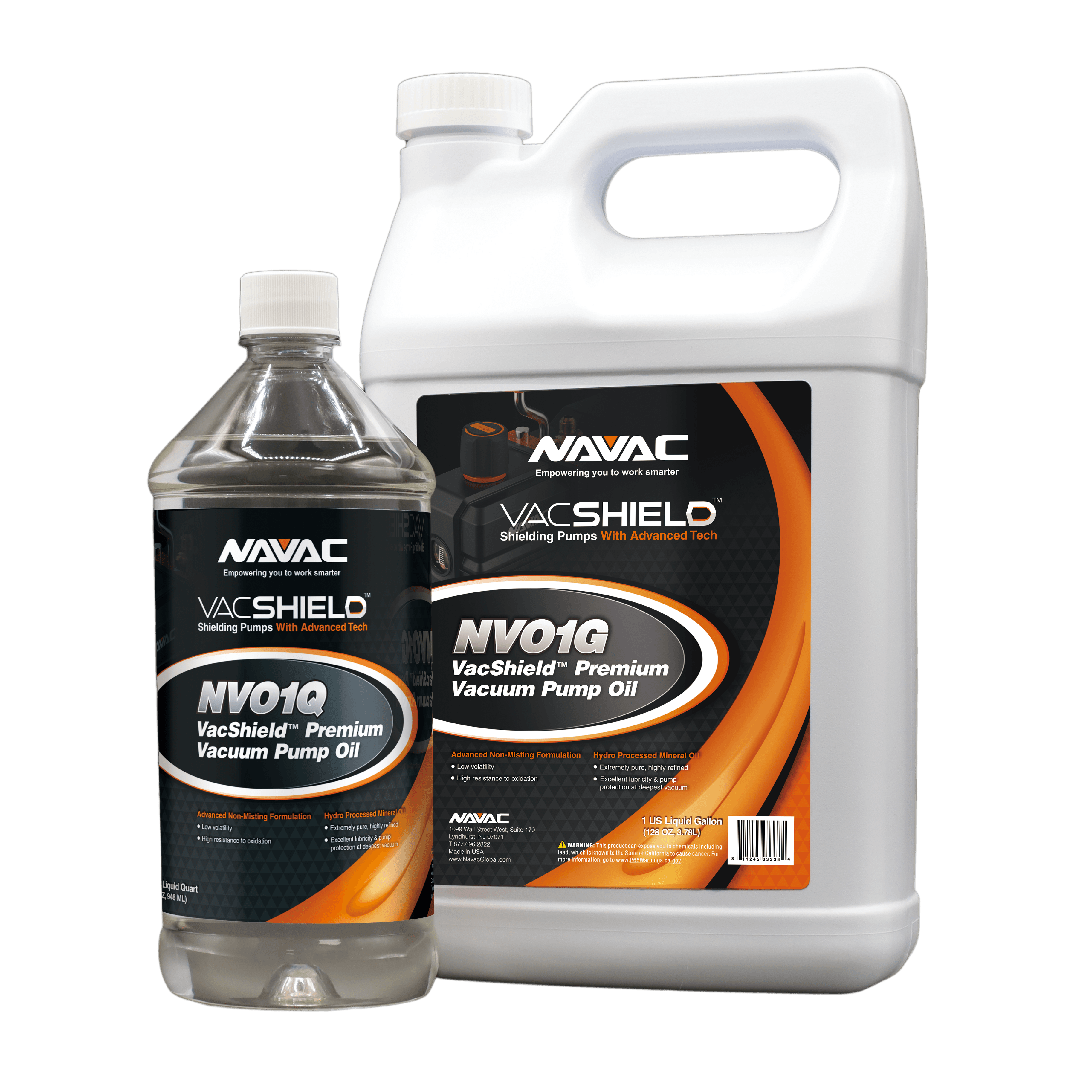 NAVAC NVO1G - 1 Gallon , VACSHIELD Premium Vacuum Pump Oil