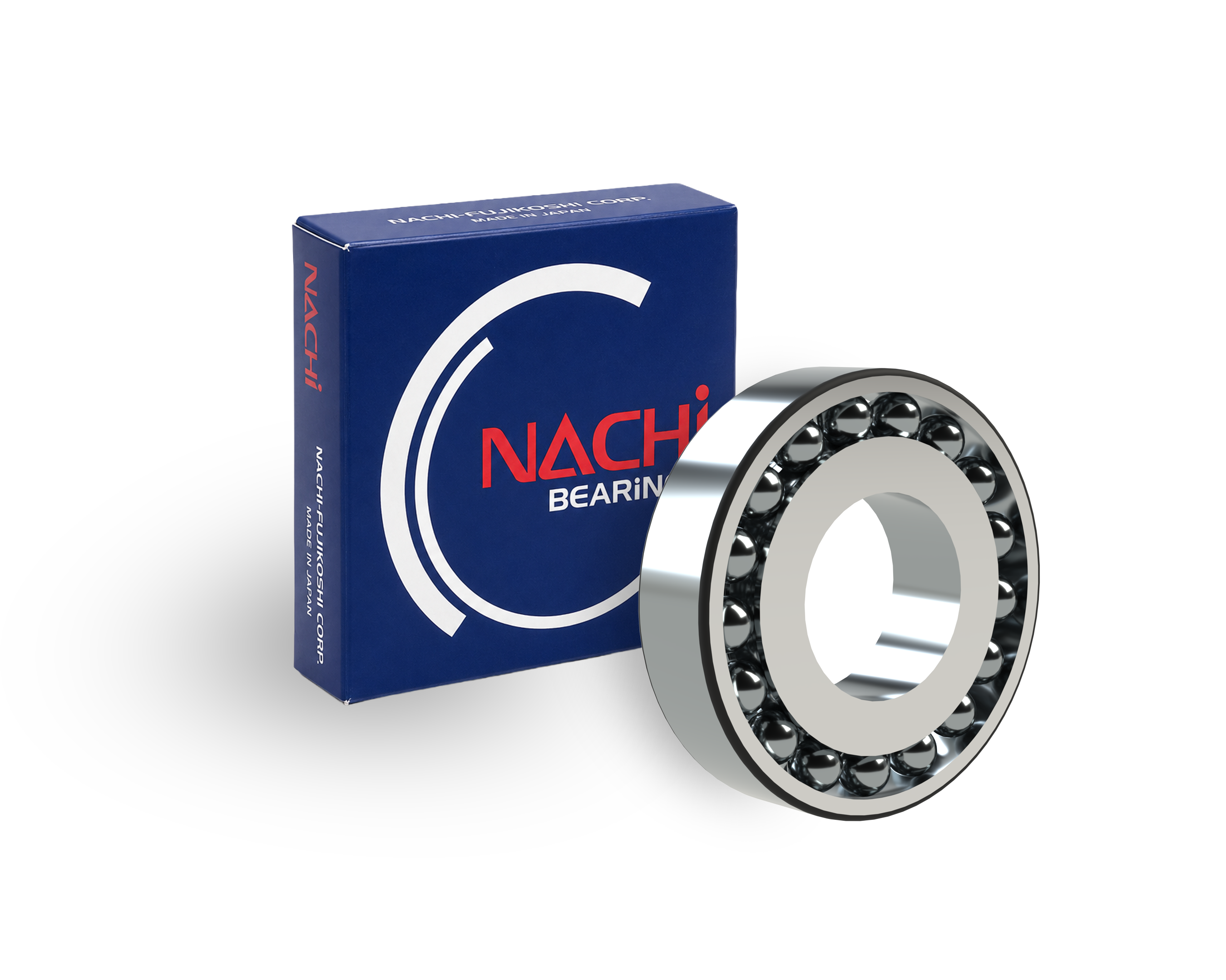 Nachi 1306 Self-Aligning Ball Bearing - 30 mm ID, 72 mm OD, 19 mm Width