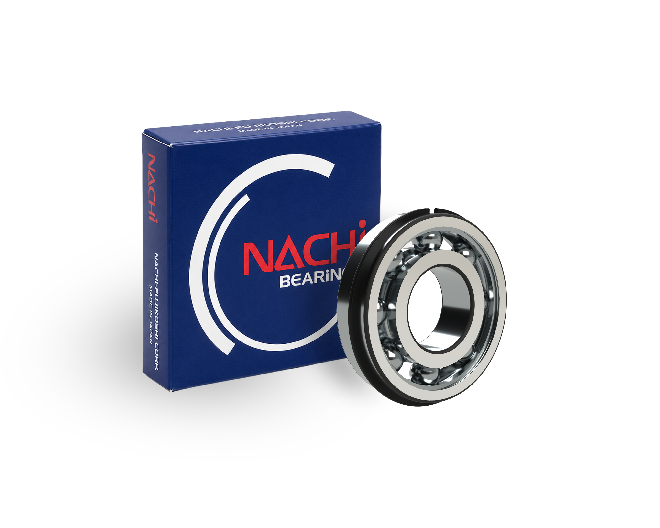 Nachi 6309 NR Deep Groove Ball Bearing - 45 mm ID, 100 mm OD, 25 mm Width