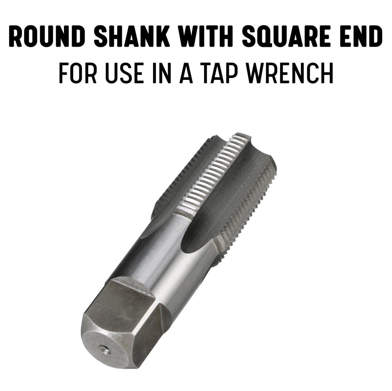 Image with text describing the round shank