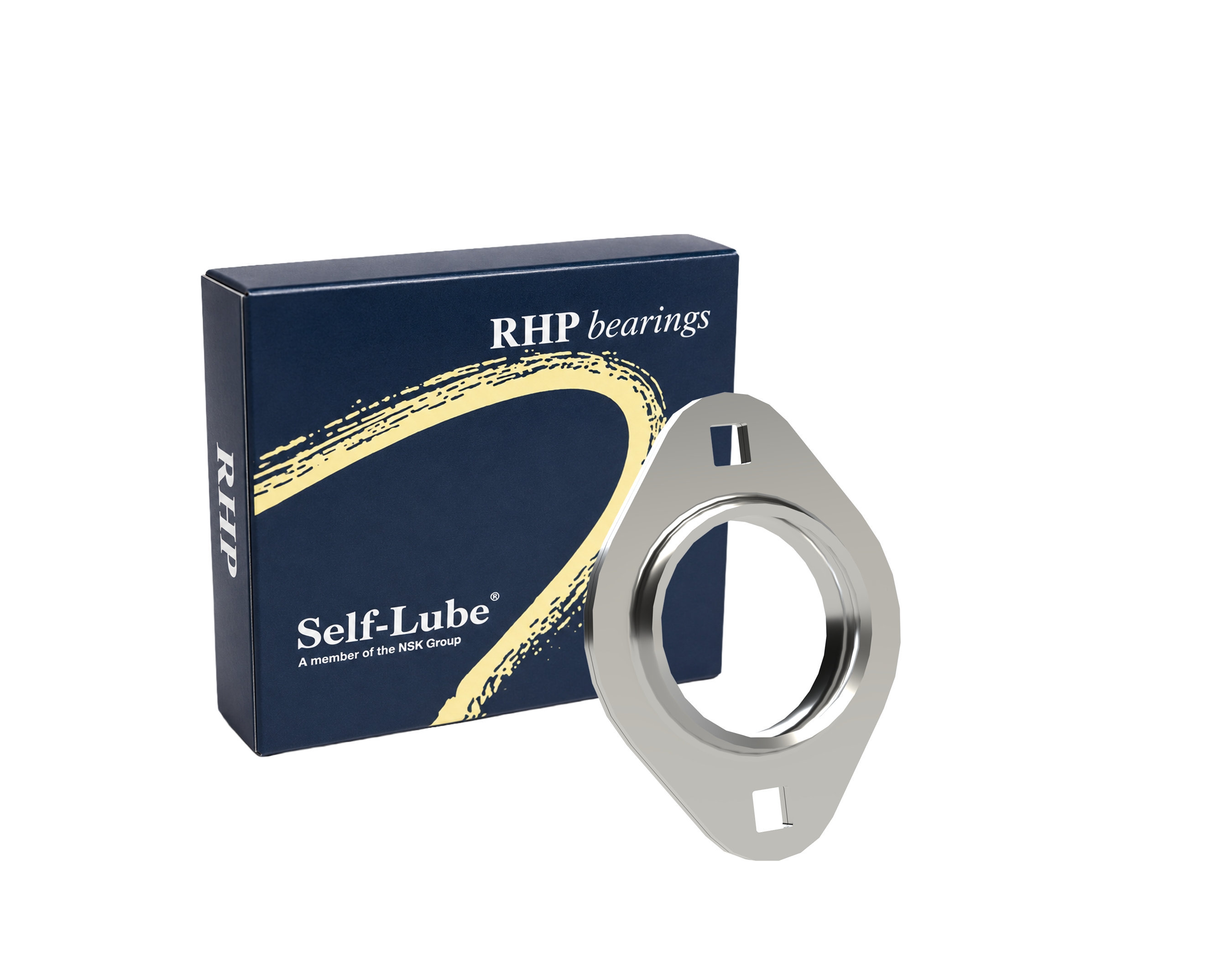 RHP SLFL1 Flanged Housing Unit - 25.4 mm ID