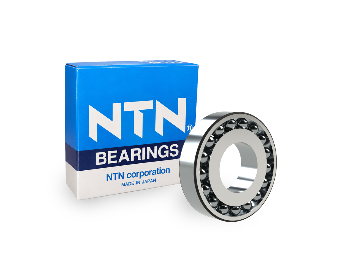 NTN 2201 S Self-Aligning Ball Bearing - 12 mm ID, 32 mm OD, 14 mm Width, Cylindrical Bore, Normal