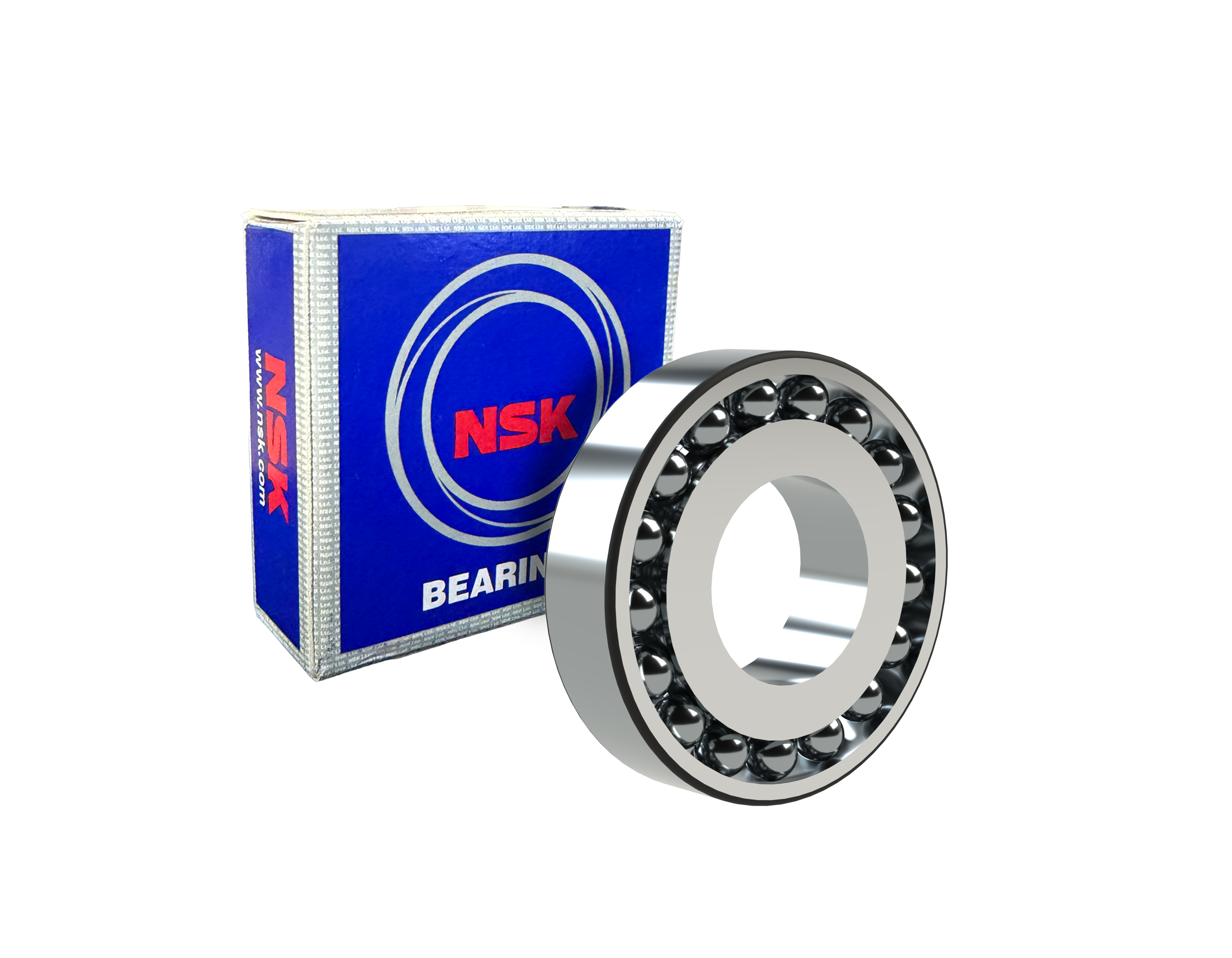 NSK 1200 Self-Aligning Ball Bearing - 10 mm ID, 30 mm OD, 9 mm Width, Cylindrical Bore, Normal