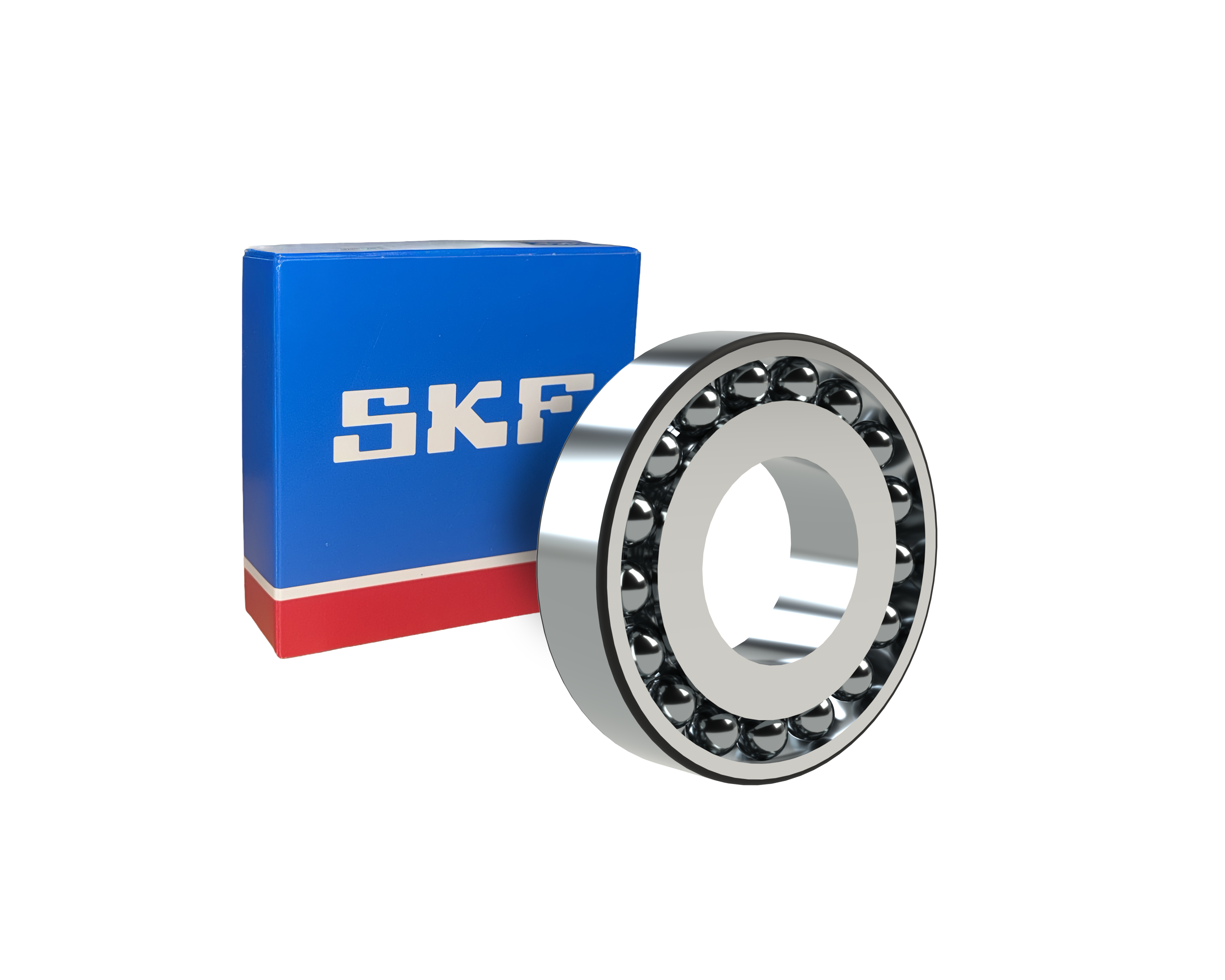 SKF 2210 ETN9 Self-Aligning Ball Bearing - 50 mm ID, 90 mm OD, 23 mm Width, Cylindrical Bore, Normal