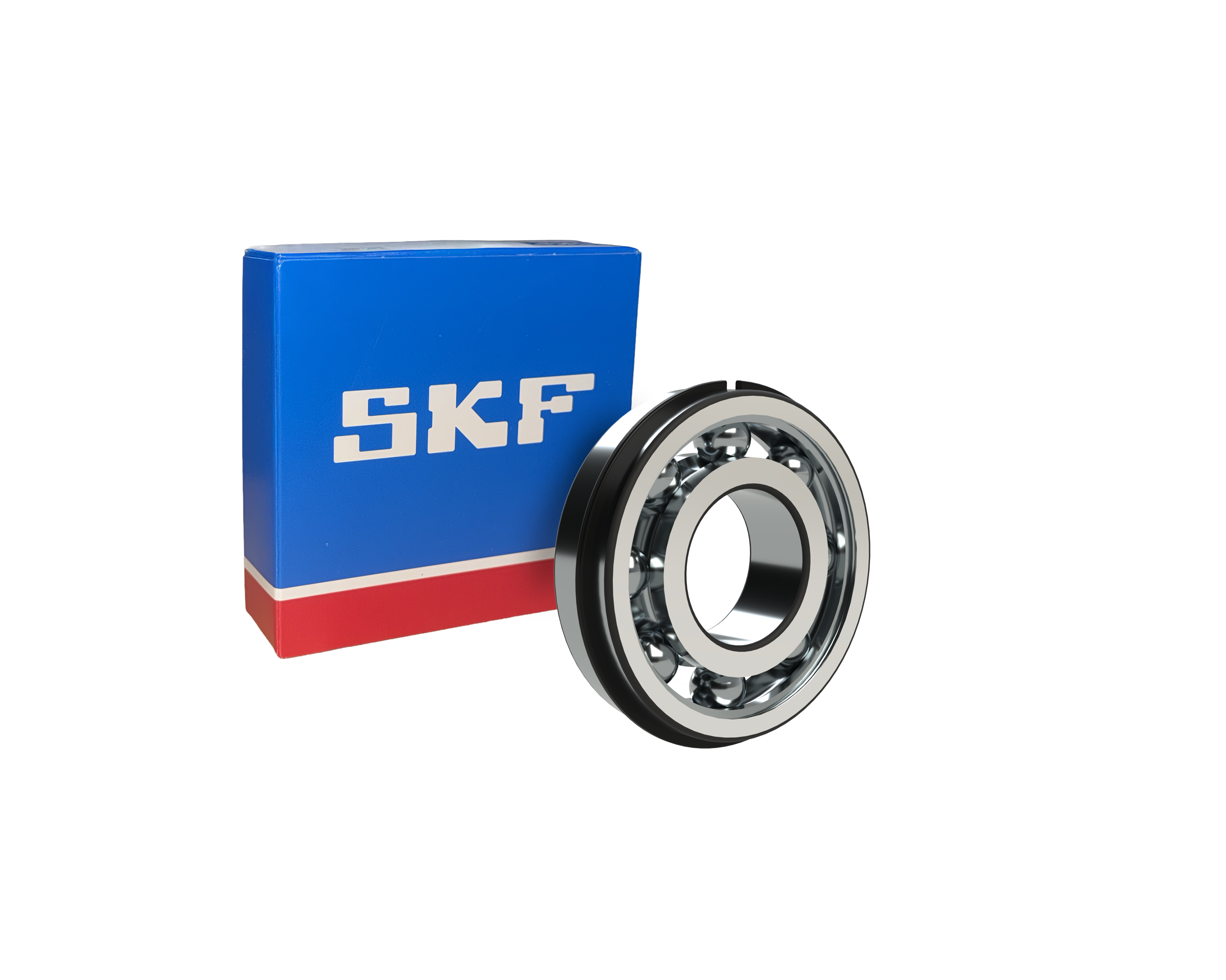 SKF 6013 NR/C3 Deep Groove Ball Bearing - 65 mm ID, 100 mm OD, 18 mm Width, Cylindrical Bore, C3