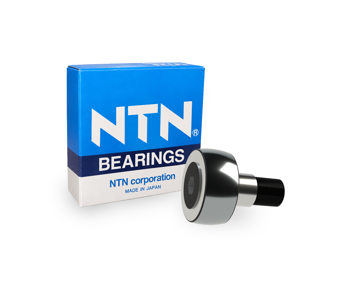 NTN KR16 FX Stud Type Track Roller - 6 mm ID, 16 mm OD, 28 mm Width
