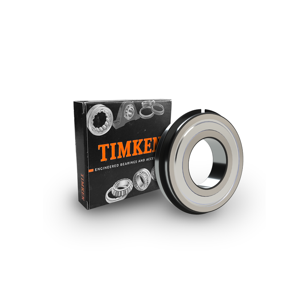 Timken 6204-Z-NR Single Row Deep Groove Ball Bearing, Metric Series, 20.0mm Bore, 47.0mm OD, 14.0mm Width, Single Shielded, Cylindrical Bore, Steel Cage, C0 (Normal) Clearance, ISO P0 Tolerance