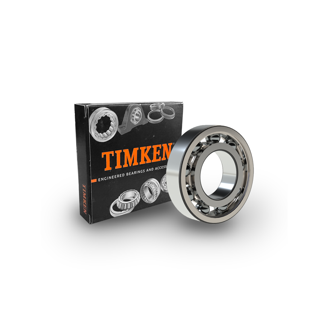 Timken 6000 Radial/Deep Groove Ball Bearing - Straight Bore, 10 mm ID, 26 mm OD, 8 mm Width, Open, Without Snap Ring