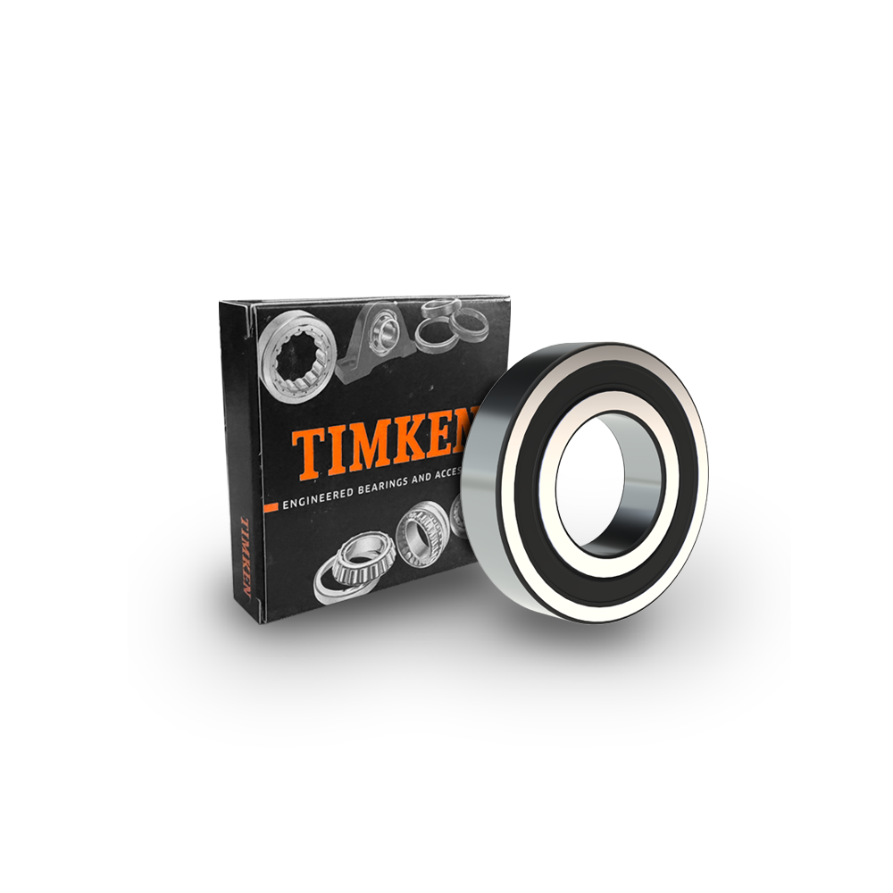 Timken 6312 -2RS Radial/Deep Groove Ball Bearing - Straight Bore, 60 mm ID, 130 mm OD, 31 mm Width, Double Sealed, Without Snap Ring