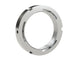 Stainless steel locknut for industrial shaft assemblies, threaded and precision machined