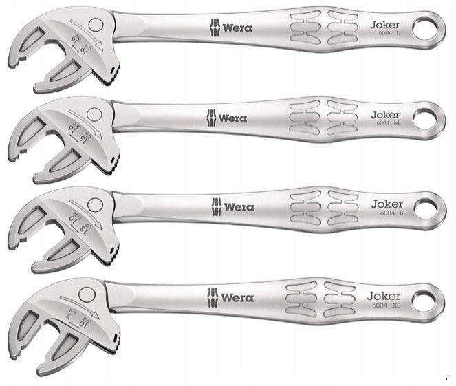 Wera 6004 Joker 4 set 1 Self-setting spanner set, 4 pieces (05020110001) - Apollo Industries 