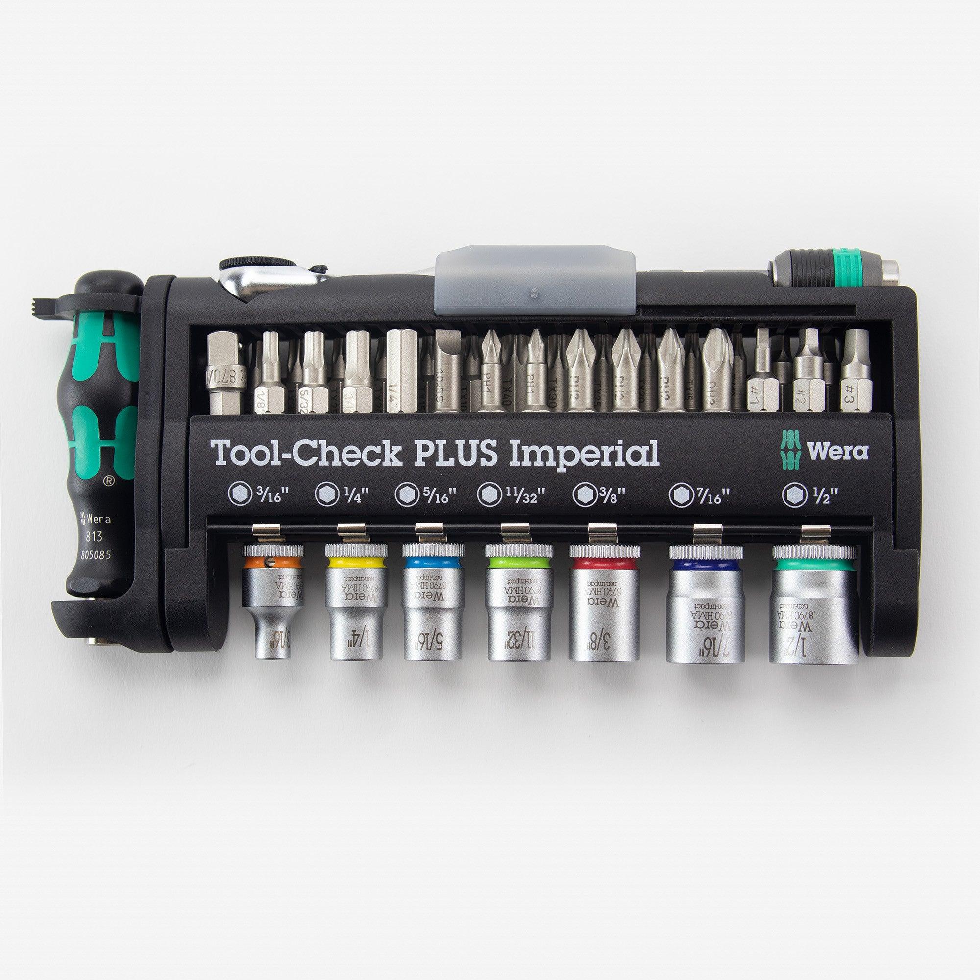 Wera Tool-Check Plus Ratchet Set W/ Socket Imperial (05056491001) - Apollo Industries 