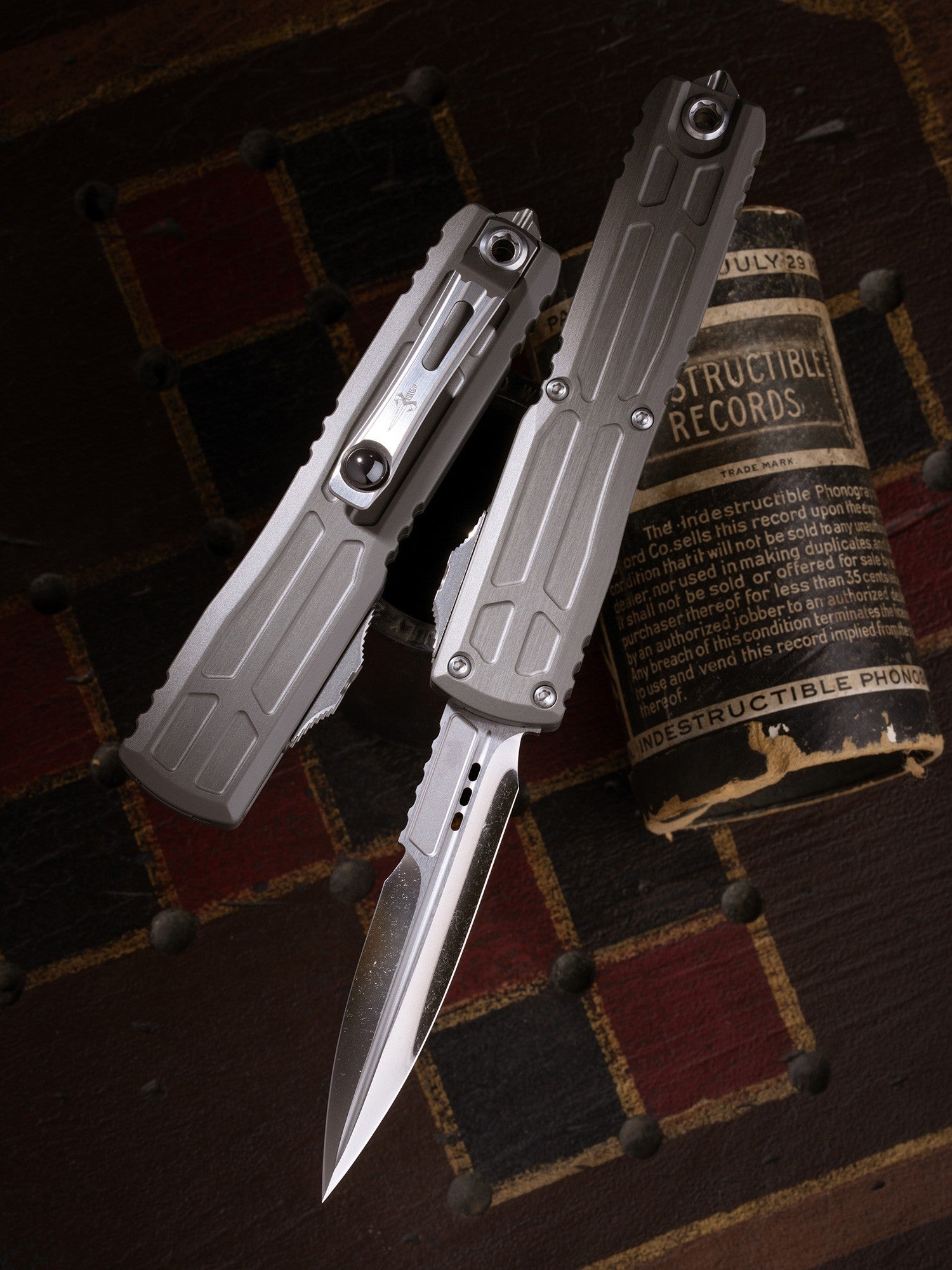 1120EX-CINCHCS-MCK Microtech Marfione Custom Ultratech-EX Gen III ZBP Natural Clear Milled Cracked Ice