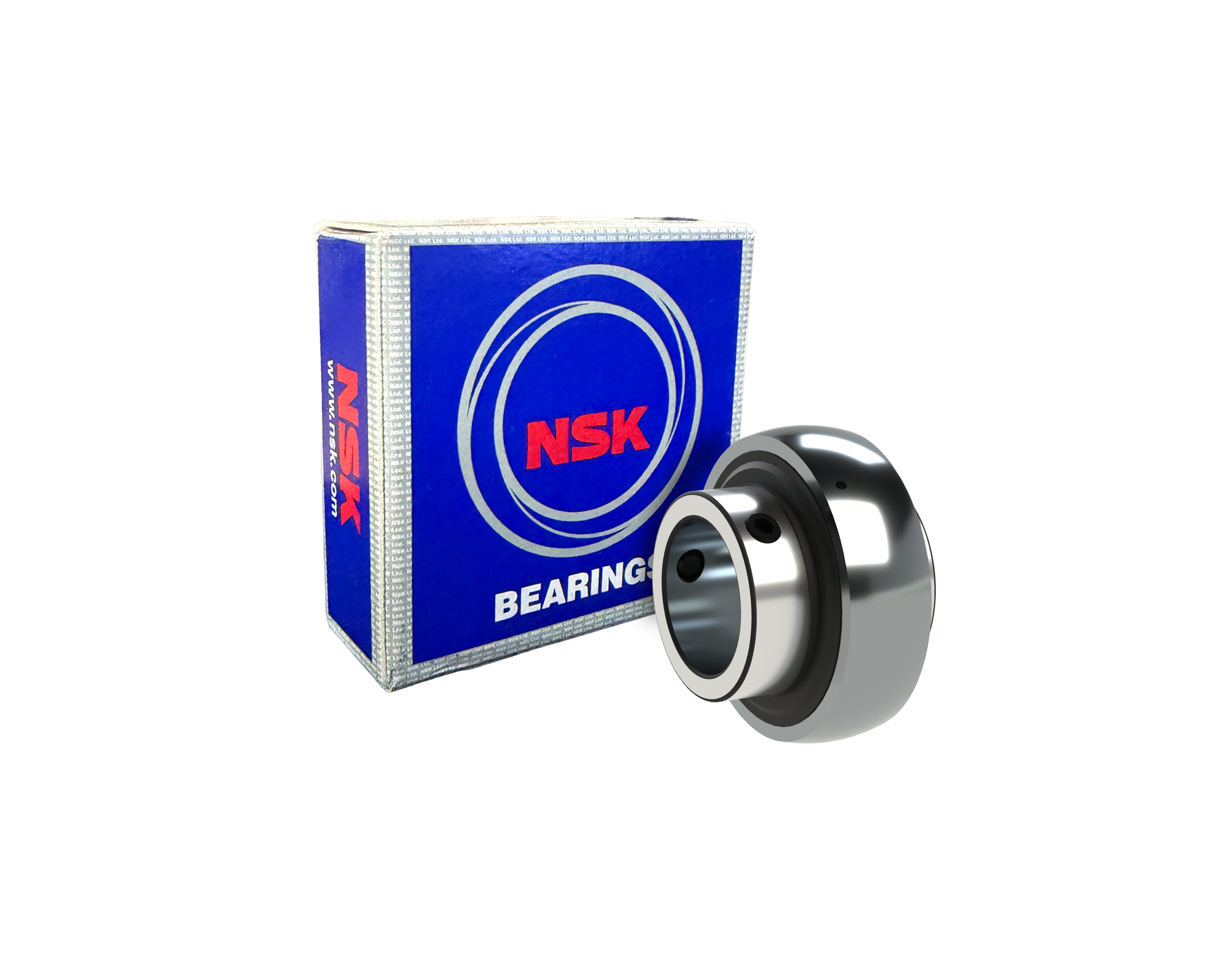NSK UCX07 Radial Insert Ball Bearing - 35 mm ID, 80 mm OD, 49.2 mm Width, Cylindrical Bore