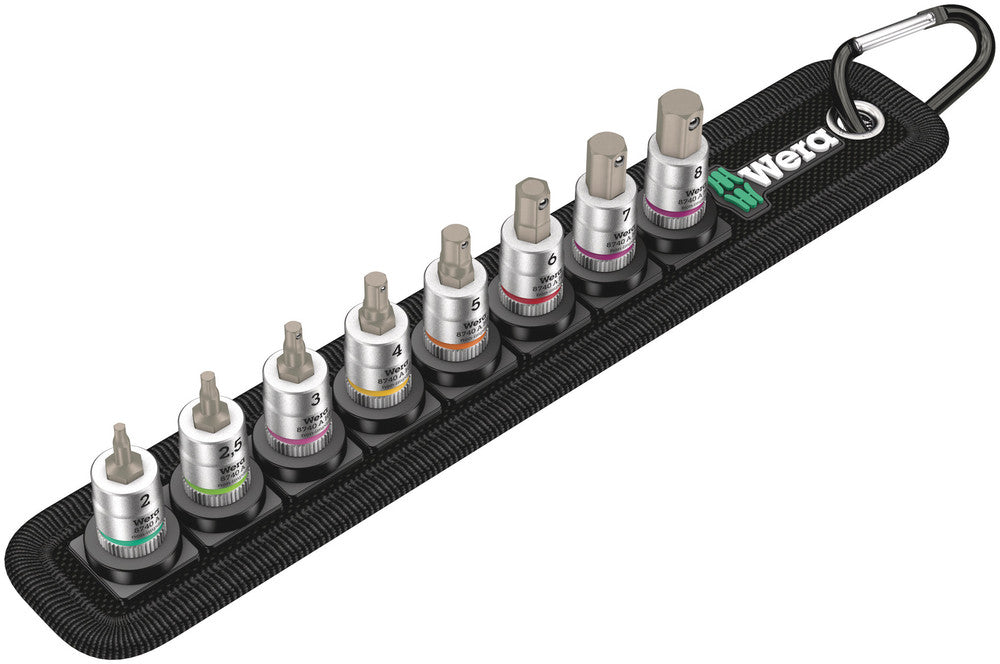Wera Belt A 2 Zyklop In-Hex-Plus bit socket set with holding function, 1/4" drive 05003881001