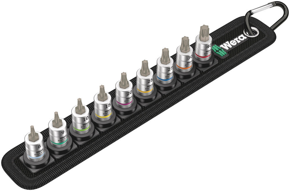 Wera Belt A 3 TORX® HF Zyklop bit socket set with holding function, 1/4" drive 05003882001
