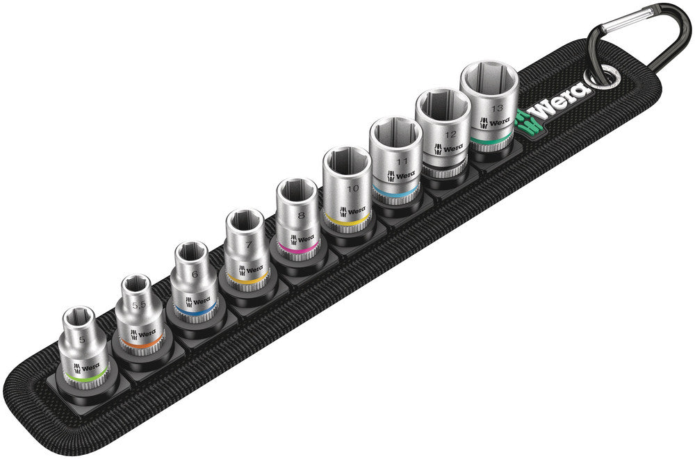 Wera Belt A 4 Zyklop socket set, 1/4" drive 05003883001