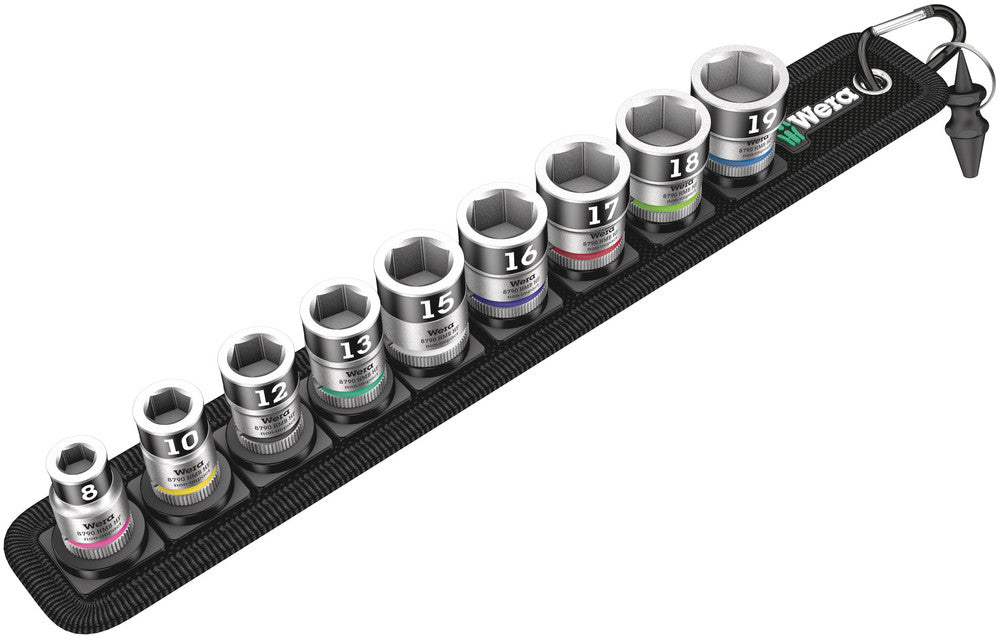 Wera Belt B 1 Zyklop socket set with holding function, 3/8" drive 05003970001