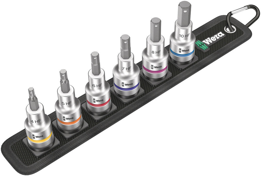 Wera Belt C 2 Zyklop In-Hex-Plus bit socket set with holding function, 1/2" drive 05003996001