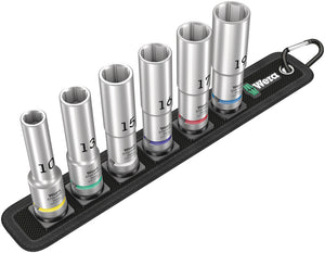 Wera Belt C Deep 1 socket set, 1/2" drive 05004565001