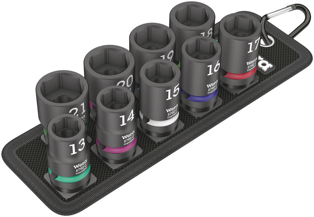 Wera Belt C Impaktor 1 socket set, 1/2" drive 05004580001