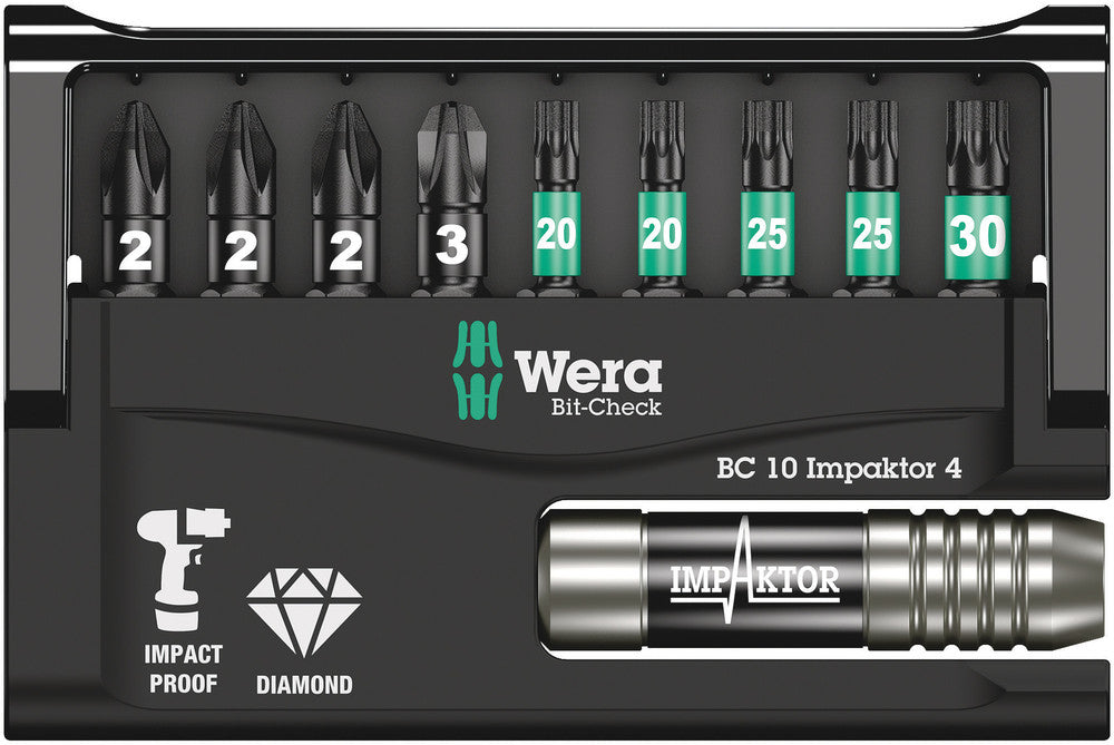 Wera Bit-Check 10 Impaktor 4 05057417001