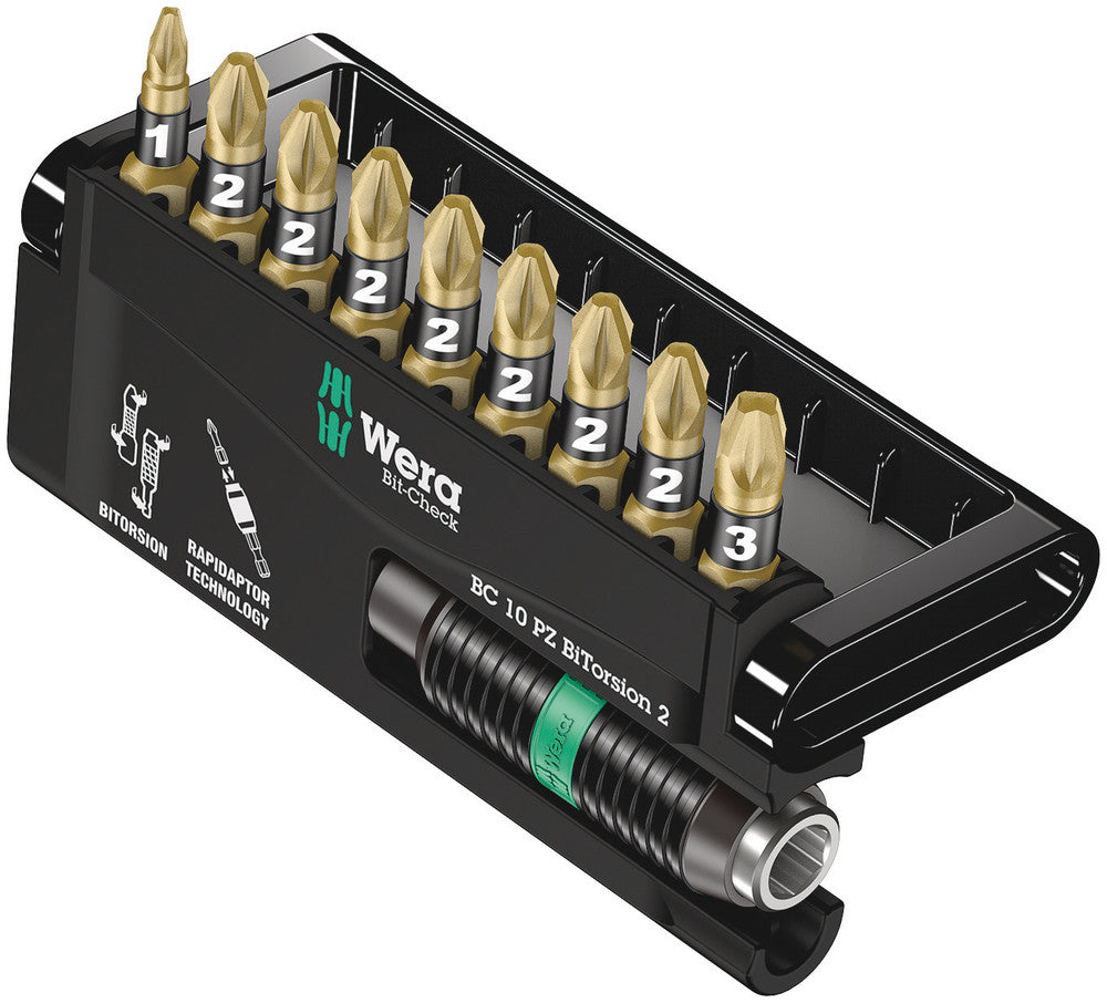 Wera Bit-Check 10 PZ BiTorsion 2 05347153001
