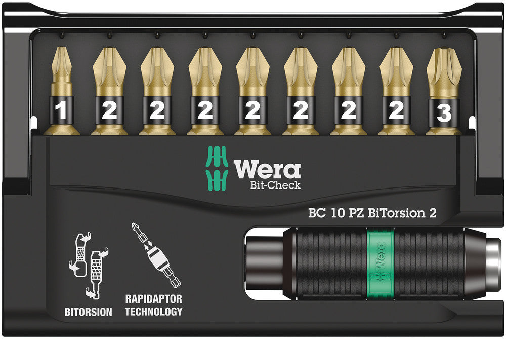 Wera Bit-Check 10 PZ BiTorsion 2 05347153001