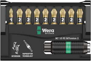 Wera Bit-Check 10 PZ BiTorsion 2 05347153001