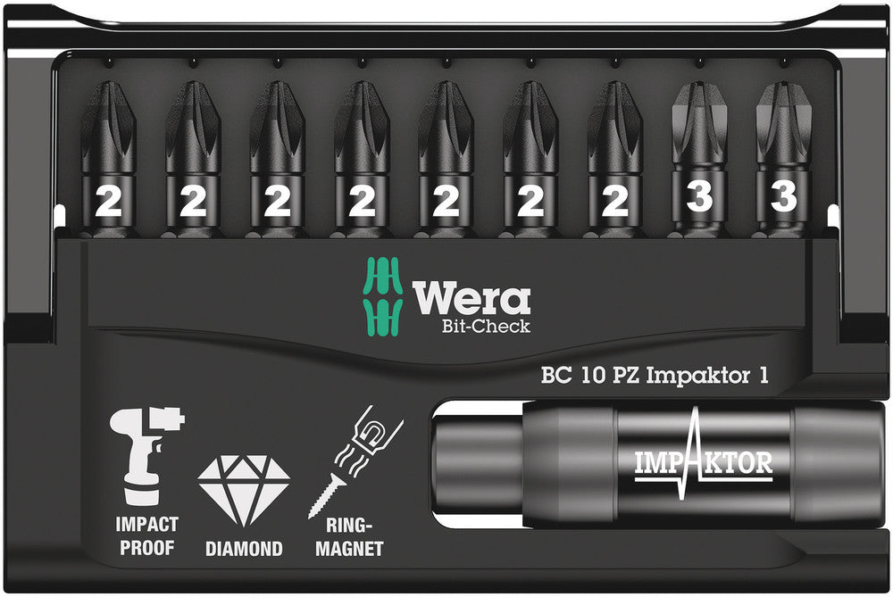 Wera Bit-Check 10 PZ Impaktor 1 05057684001