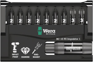 Wera Bit-Check 10 PZ Impaktor 1 05057684001