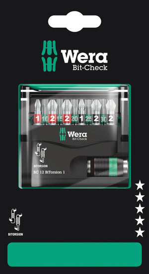 Wera Bit-Check 12 BiTorsion 1 SB 05136385001