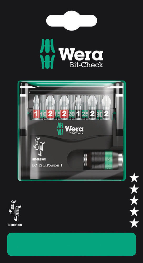 Wera Bit-Check 12 BiTorsion 1 SB 05136385001