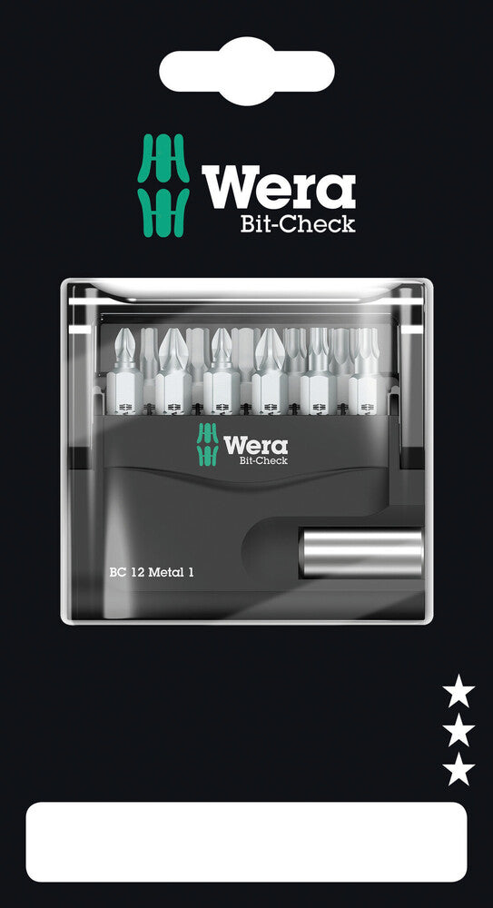 Wera Bit-Check 12 Metal 1 SB 05136393001