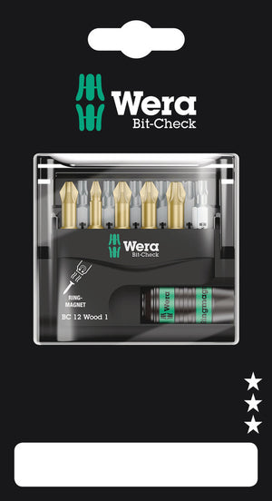 Wera Bit-Check 12 Wood 1 SB 05136390001