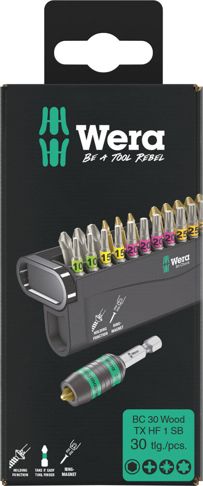 Wera Bit-Check 30 Wood TX HF 1 SB 05057437001